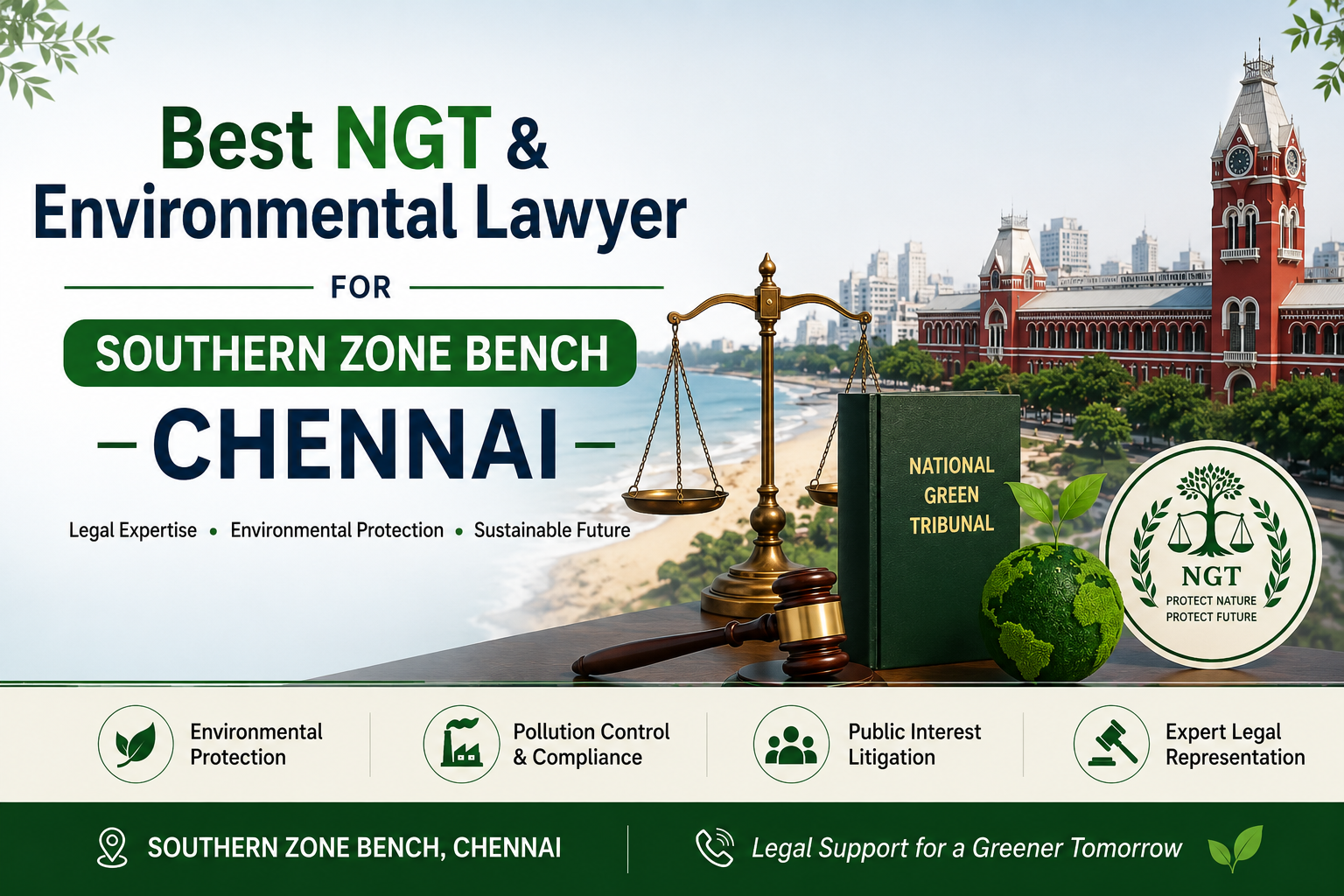 Best NGT & Envoirnmental Lawyer for Southern Zone Bench - Chennai