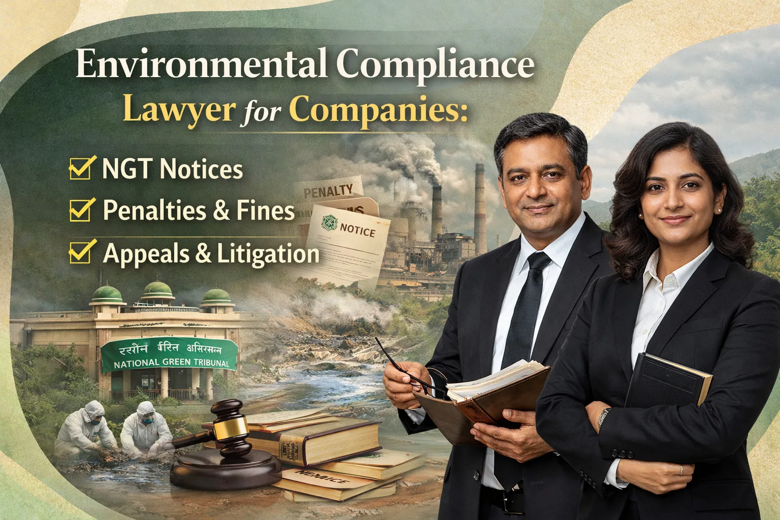 Companies that need an environmental compliance lawyer: NGT notices, fines, and appeals