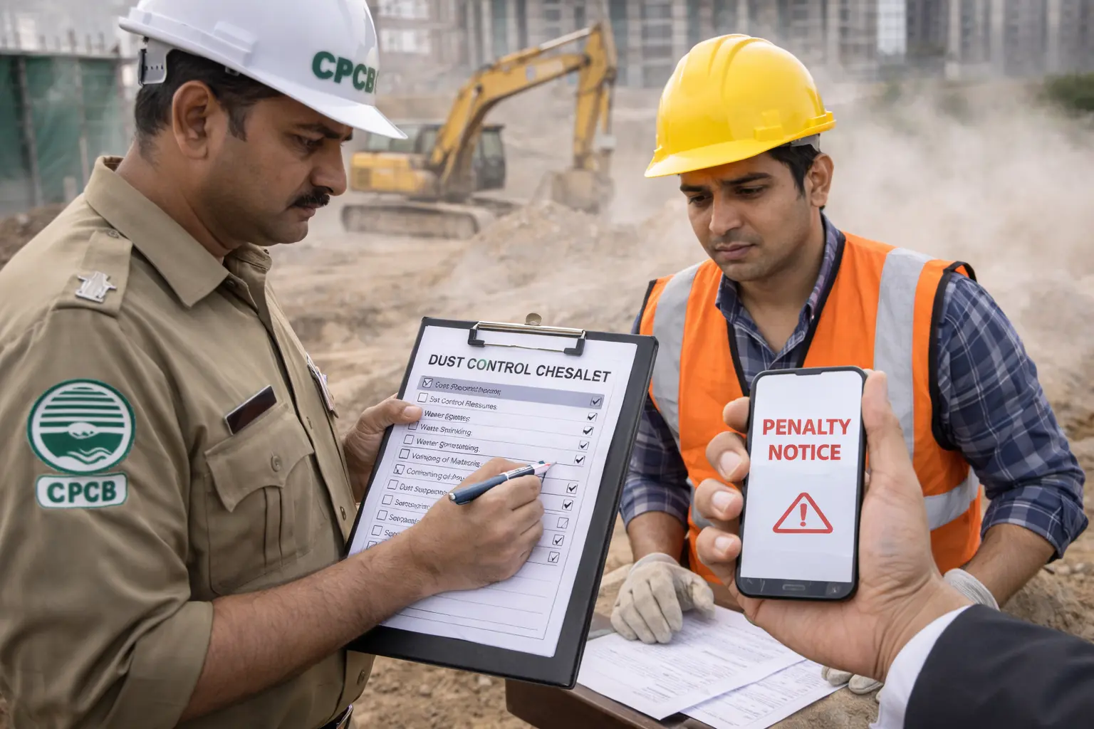 CPCB Construction Site Dust Control Checklist Keeps Track of Fines