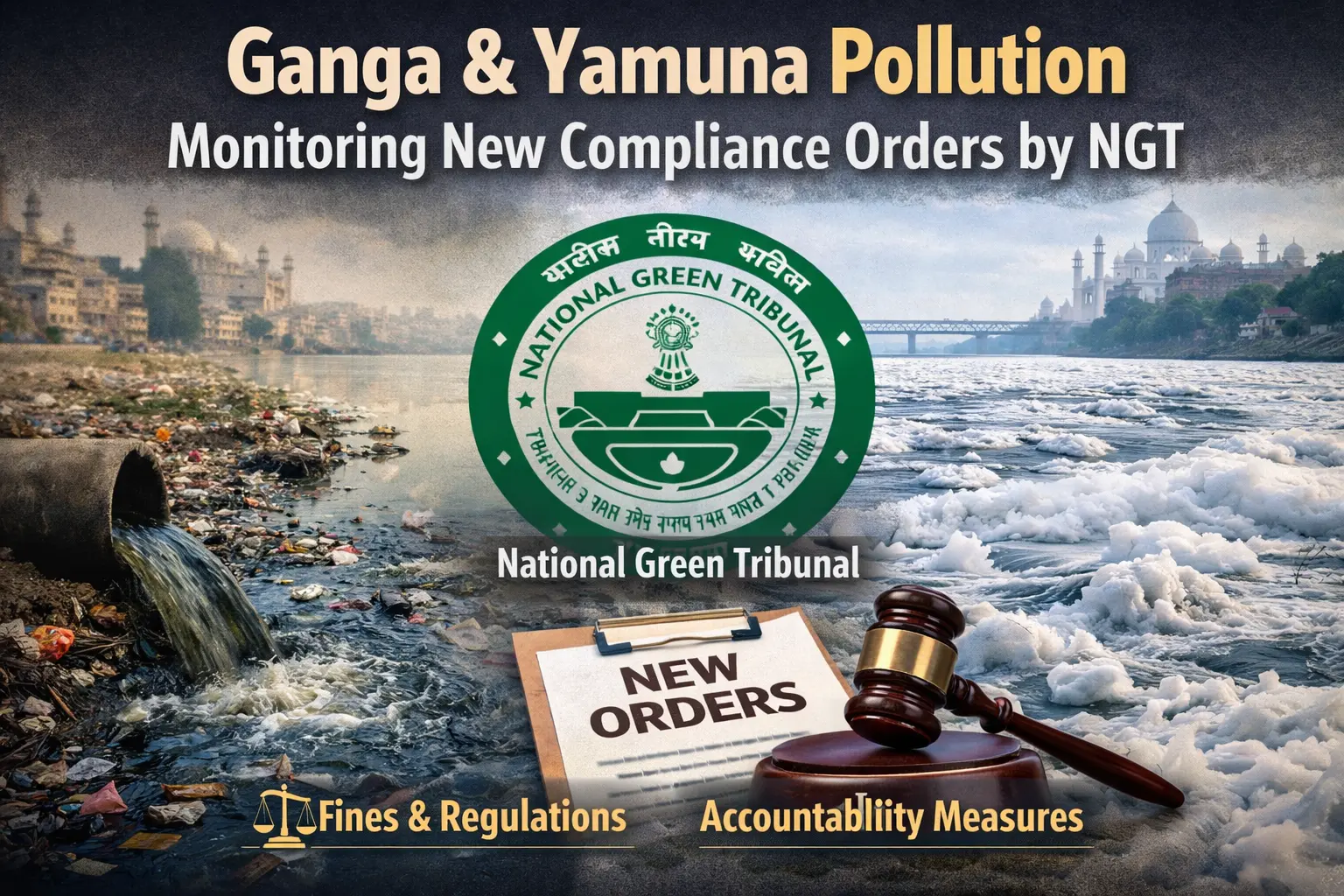 Ganga & Yamuna Pollution Monitoring New Compliance Orders by NGT