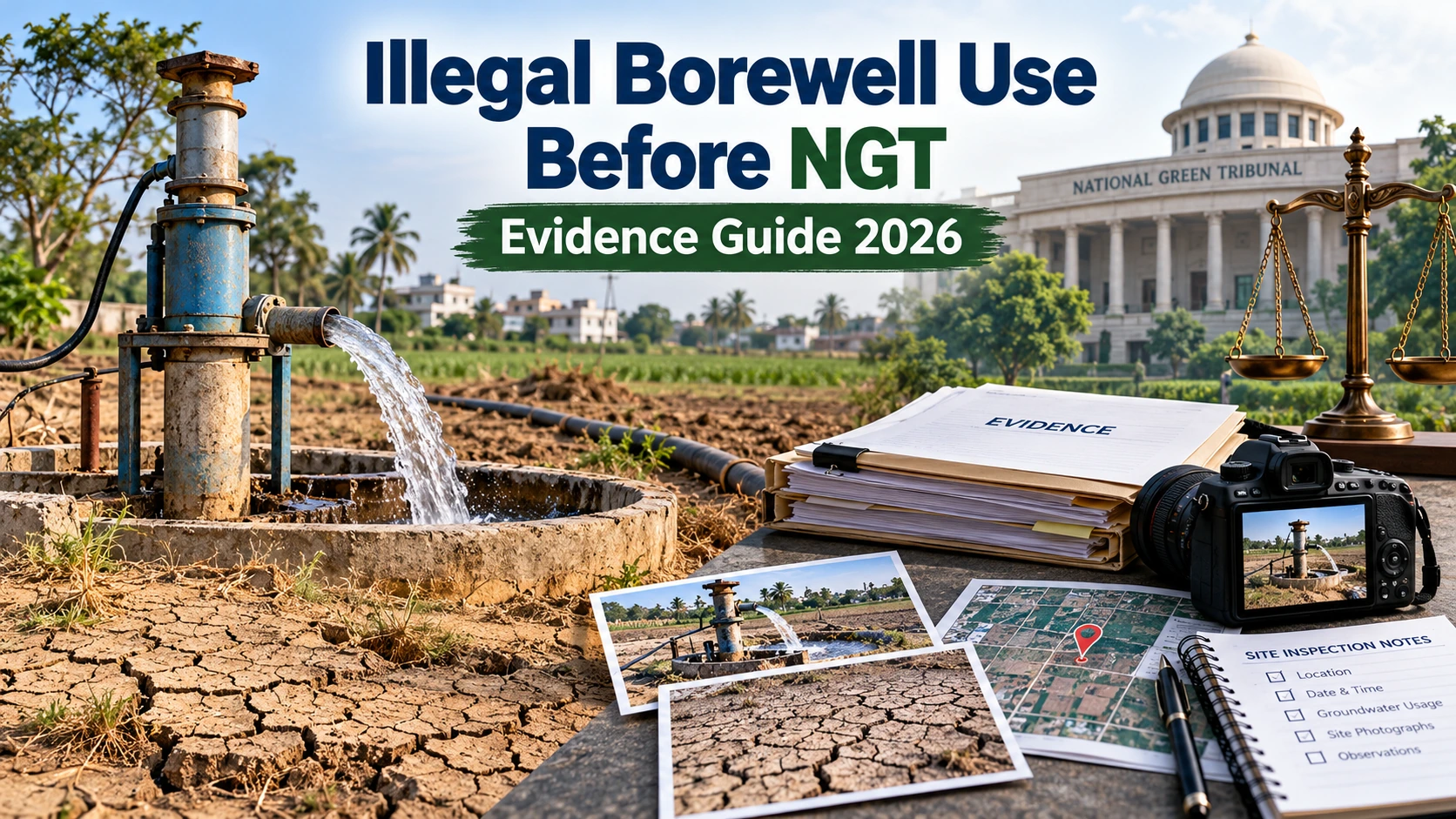 How to Prove Groundwater Depletion or Illegal Borewell Use Before NGT?