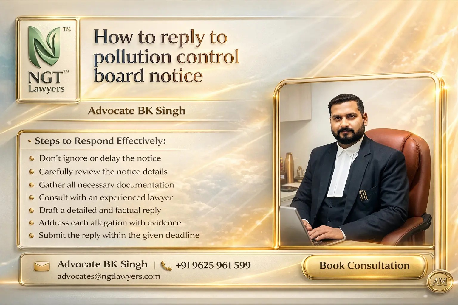 How to reply to pollution control board notice