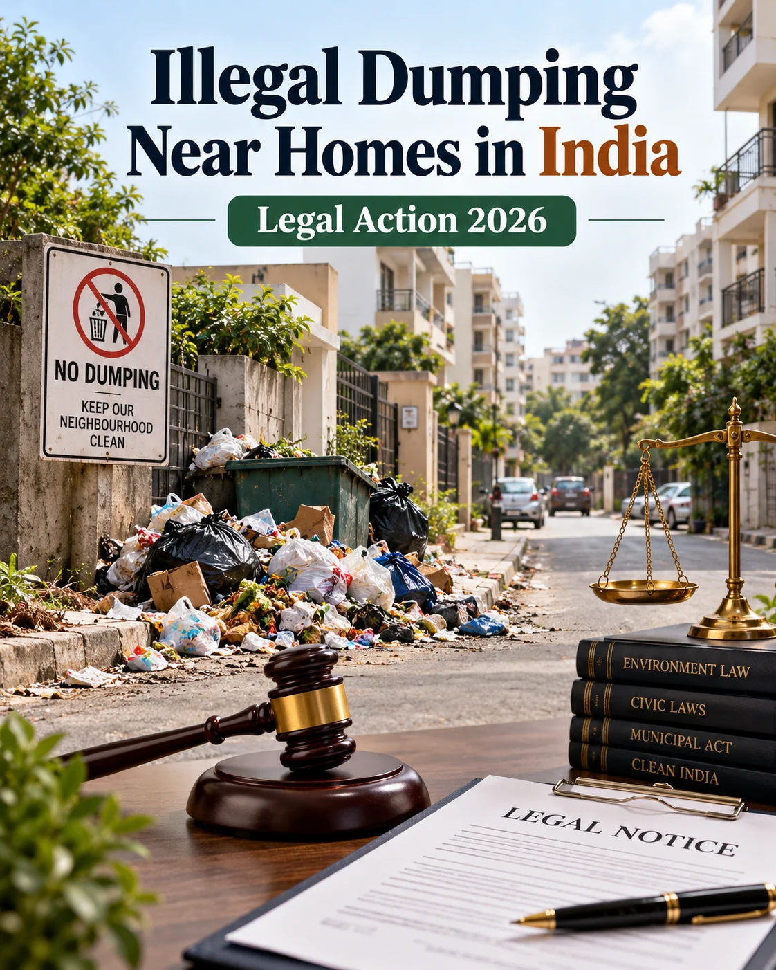 Legal Action Against Illegal Dumping Near Residential Areas in India?