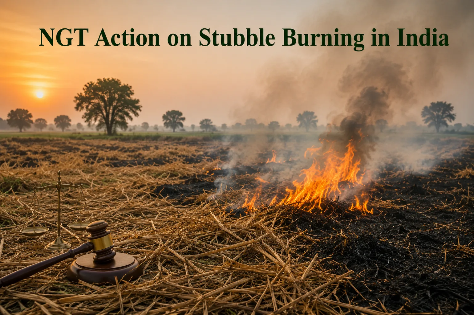 NGT Action on Stubble Burning in India: Orders, Penalties and Legal Remedies