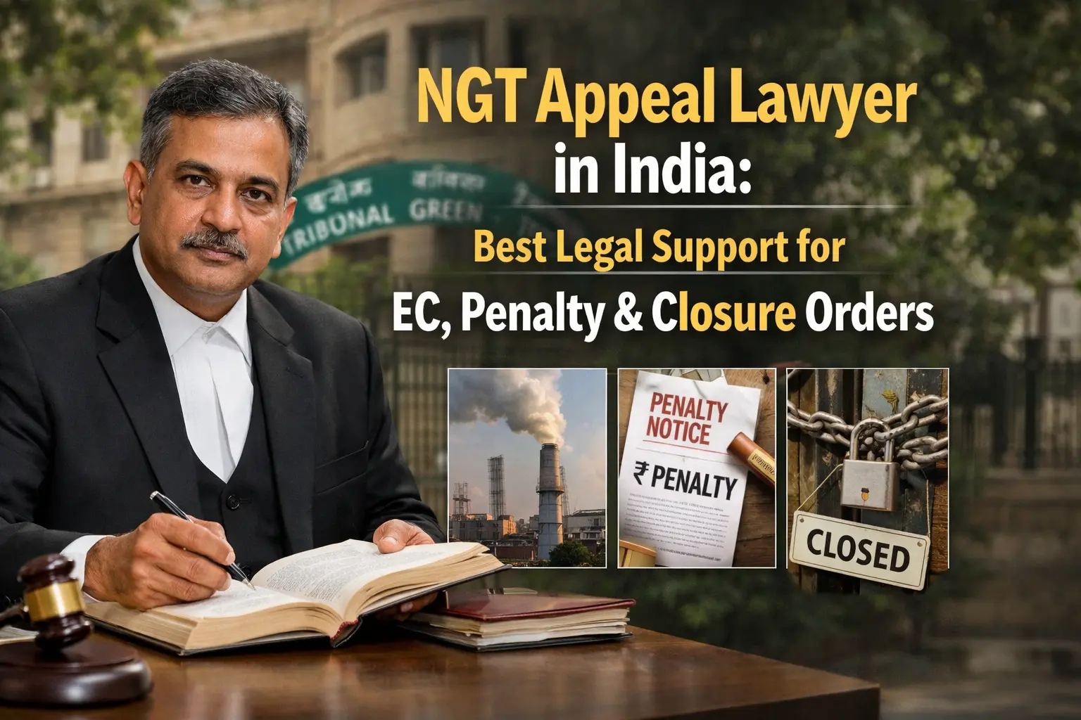 NGT Appeal Lawyer in India: The Best Legal Help for EC, Penalty, and Closure Orders