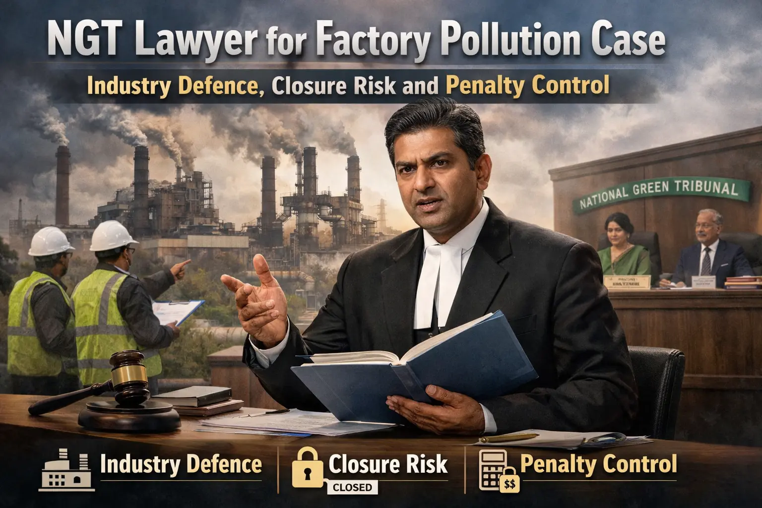 NGT Lawyer for Factory Pollution Case: Risk of Industry Closure and Control of Penalties