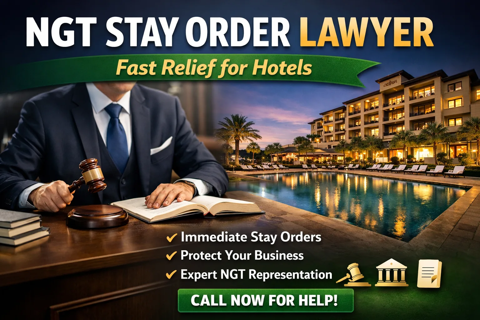 NGT Stay Order Lawyer: Quick Help for Hotels