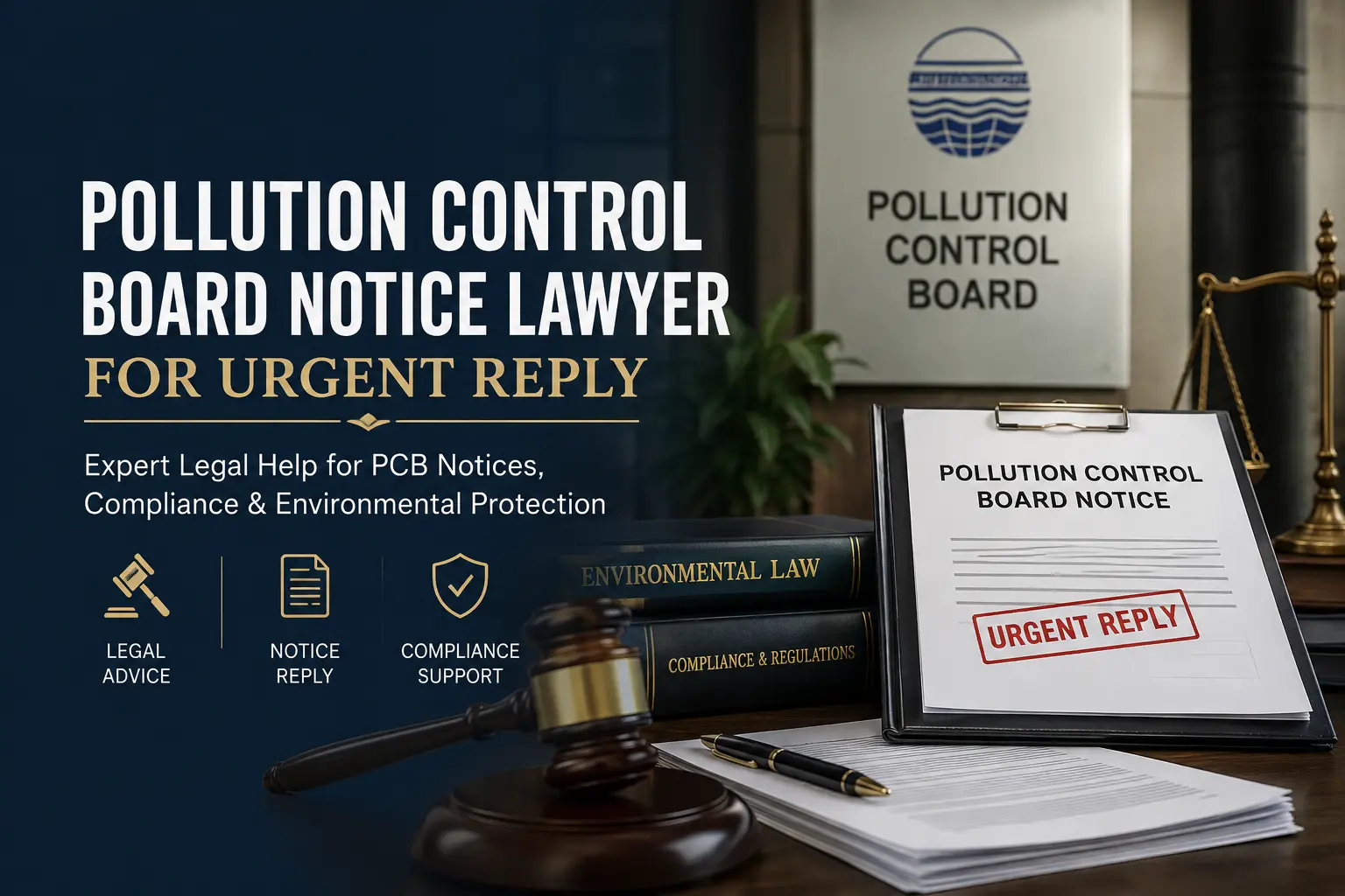 Pollution Control Board Notice Lawyer for Urgent Reply and Compliance Defence