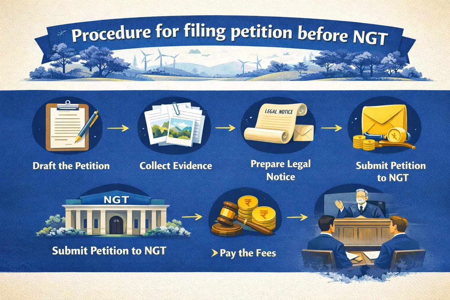 Procedure for filling petition before NGT