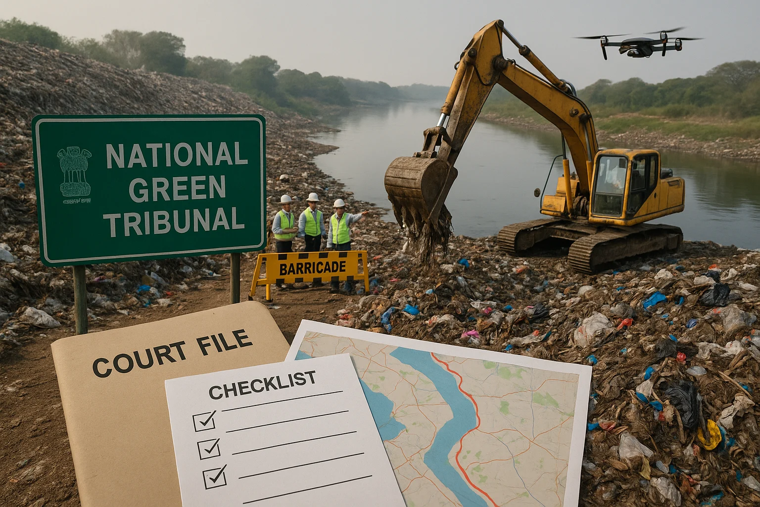 Solid Waste Dumping and Riverbank Encroachment: NGT’s Stand and Lawyer Strategy