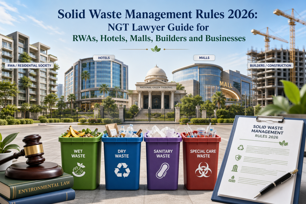 Solid Waste Management Rules 2026: NGT Lawyer Guide for RWAs, Hotels, Malls, Builders and Businesses