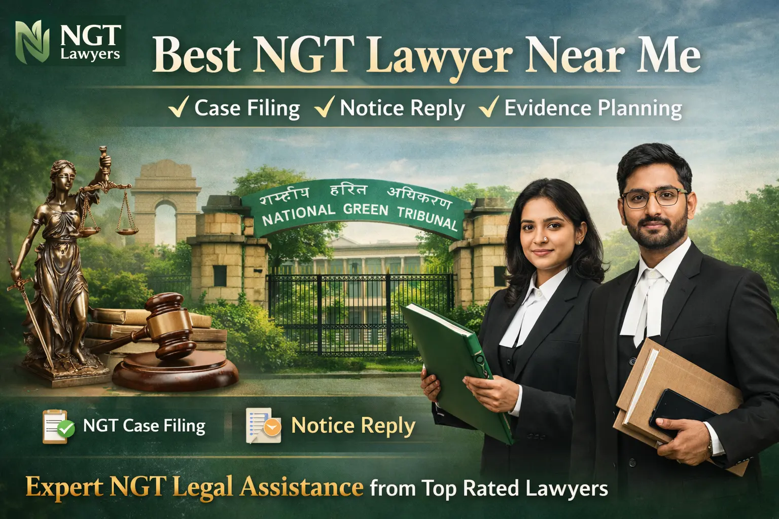 The best NGT lawyer near me for filing an NGT case, responding to a notice,